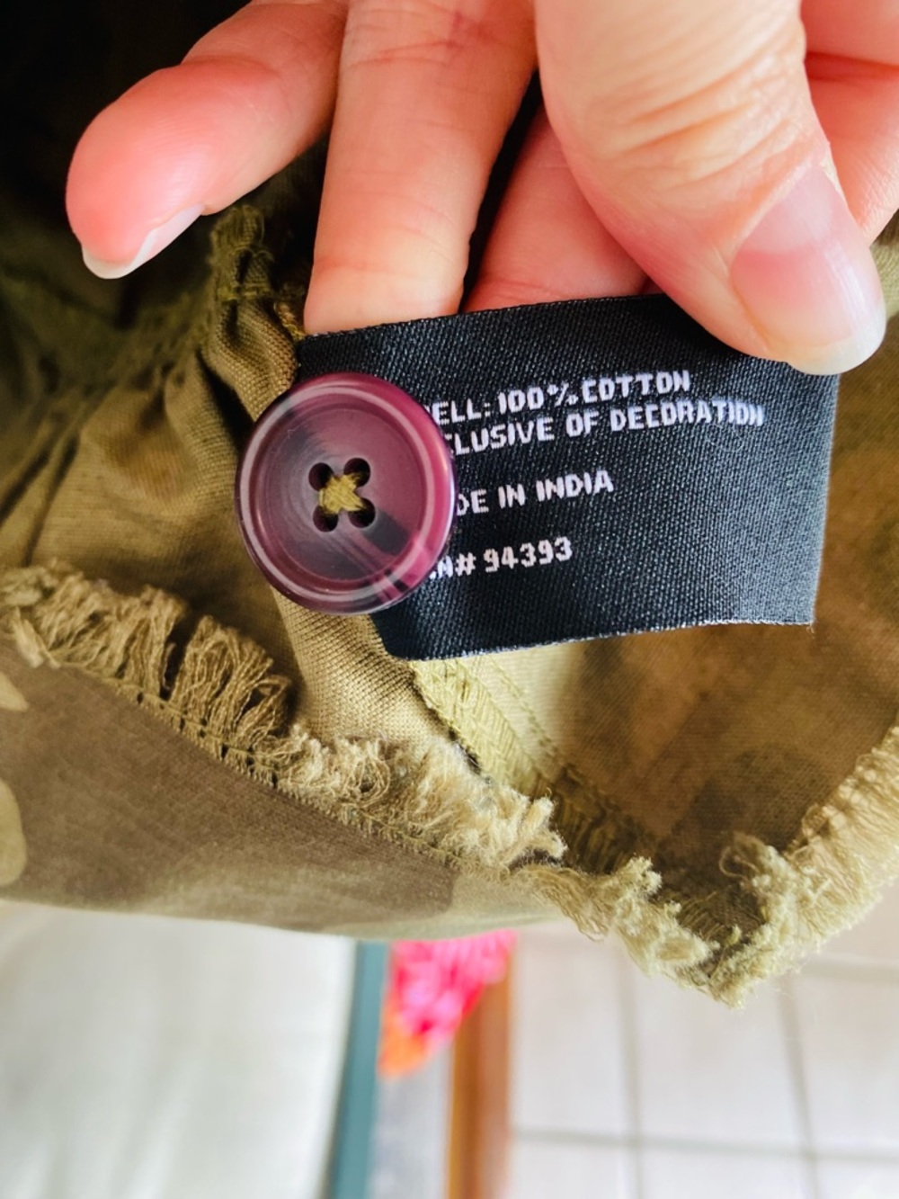 Coffee Shop Camo Floral Embroidered Tassel Jacket - Picture 11 of 11